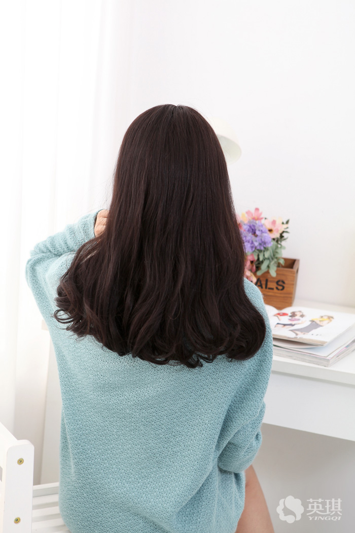 美琪尚品 100%真发 中长卷发 微卷 中长真发卷