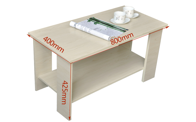讴盟 时尚简约板式小茶几 800*400在京东商城