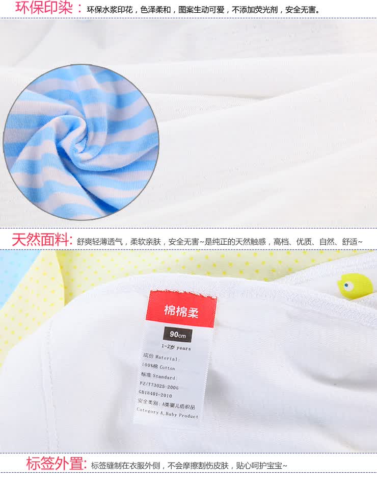 加长款棉棉柔婴儿<em>睡袍</em>宝宝<em>睡衣儿童</em>内衣纯棉浴