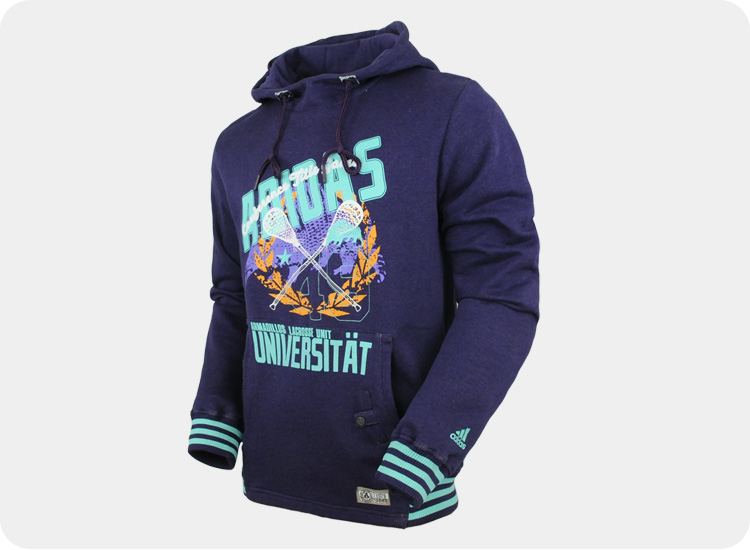 ADIDAS阿迪达斯 男子 运动 图案 连帽套衫 卫衣