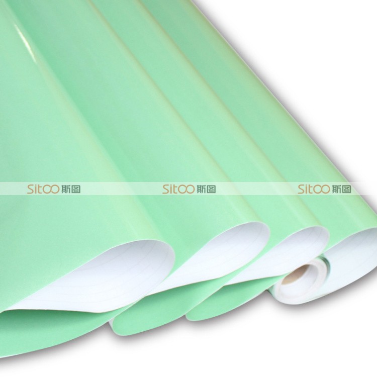 
                                        斯图（sitoo） 家具翻新贴纸 烤漆珠光 橱柜电器韩国贴纸  60cm宽*5m*2卷装 珠光白色                
