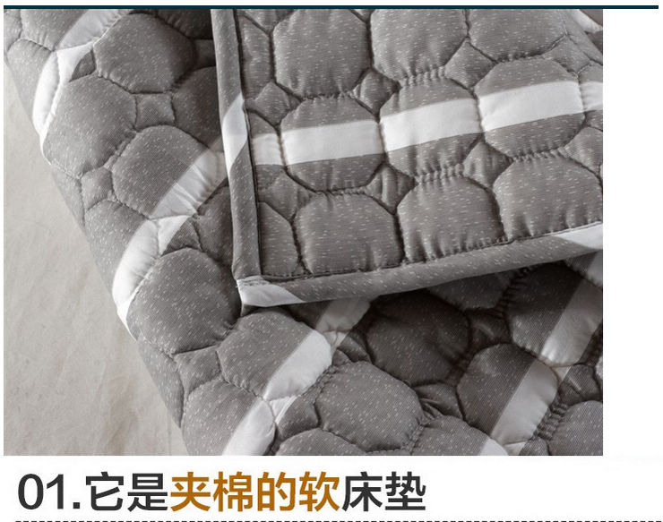 卡缦家纺 塌塌米软床垫子 单人双人 塌塌米薄型软床垫(花色随机) 180cm*200cm
