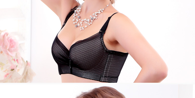 梦秀侨姿 高端新款调整型聚拢大码<em>文胸</em>薄款透