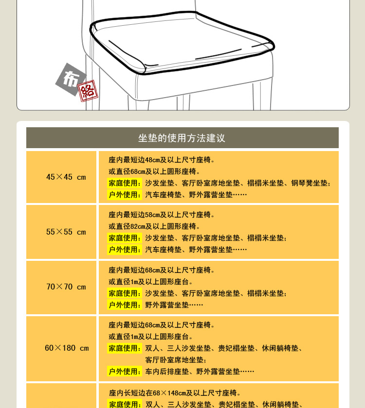 
                                        布络BuLuo中式全棉双面印花面料椅子垫茶室书房客厅卧室车内户外四季通用 吉庆富余 藏蓝色 45×45 cm                