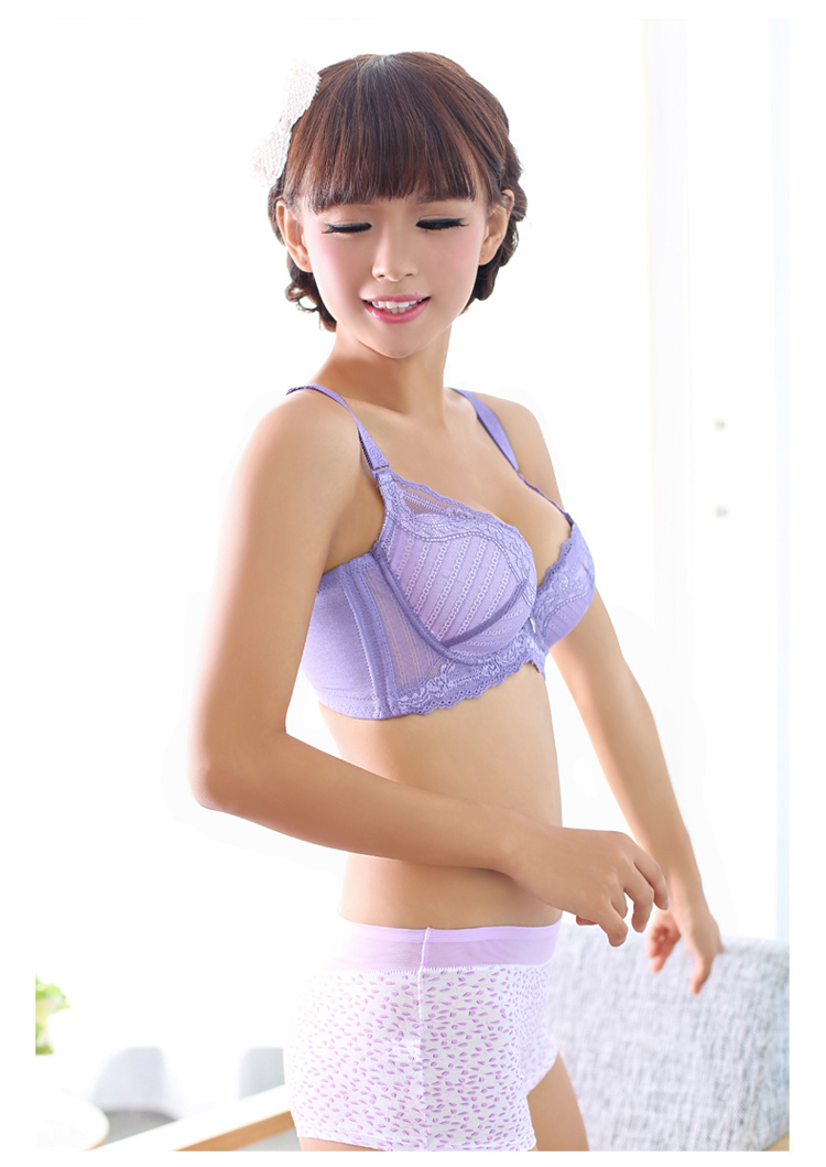 <em>浪漫春天</em>新款 蕾丝文胸 <em>调整型文胸</em>收副乳 聚拢