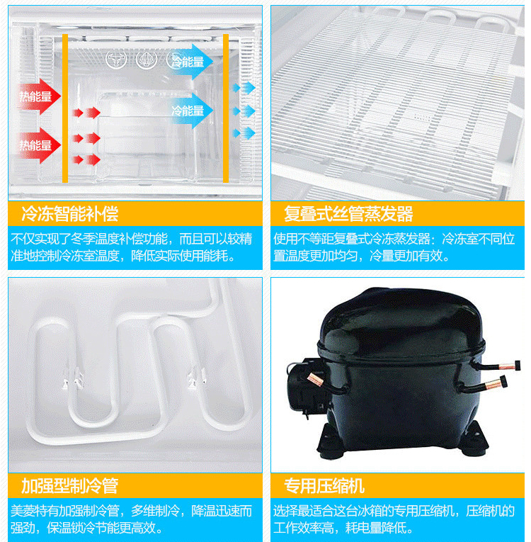 美菱三开门冰箱BCD-241ZE3BR 变温室17度自