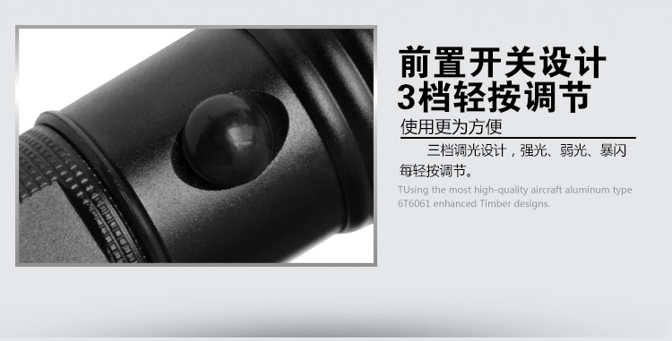 亚马逊应急灯照明LED强光手电筒充电远射防水家用消防手电A32 黑 标配