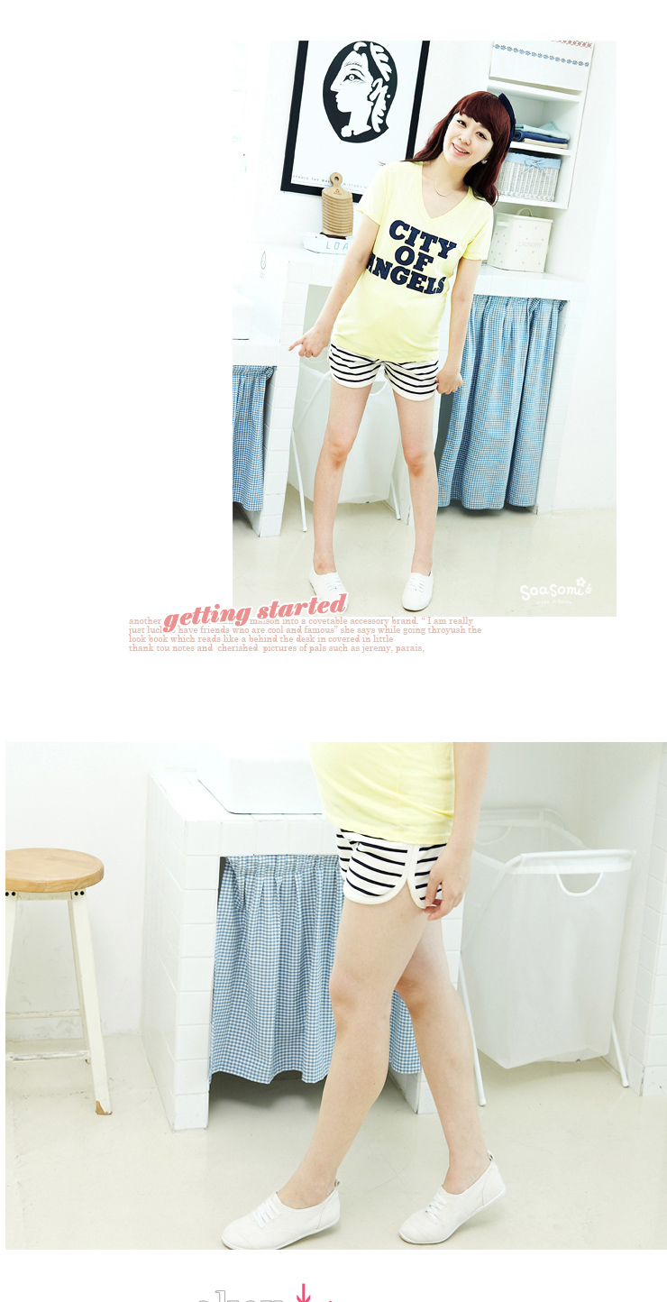 索雅索美韩国<em>孕妇</em>装 <em>孕妇短裤</em>夏季<em>货到付款</em> 红