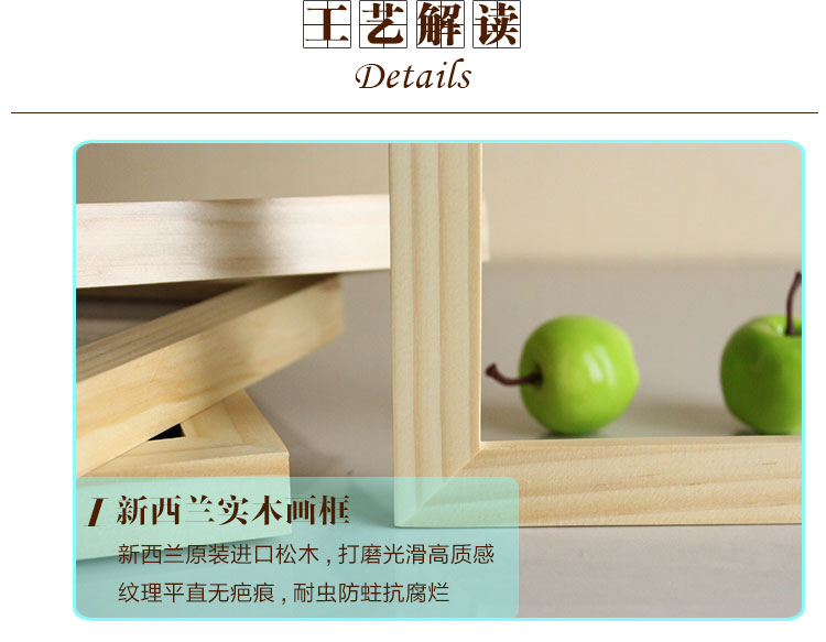 百易尚品个性创意客厅卧室有框画装饰画壁画挂画 C款白框 30*40