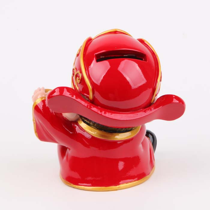 福嘉福 q版神仙 开业摆件礼物礼品 家居饰品 工艺品财神10cm 如来存钱罐 笑佛