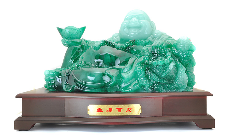 号弥勒佛像笑佛坐拥百财摆件新饭店开业礼品乔