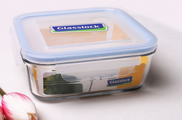 韩国进口三光云彩GLASSLOCK钢化玻璃扣微波保鲜盒饭盒十二件套礼盒套装GL80