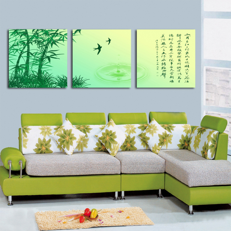 一若高档品牌 客厅无框画 挂画 沙发背景墙装饰