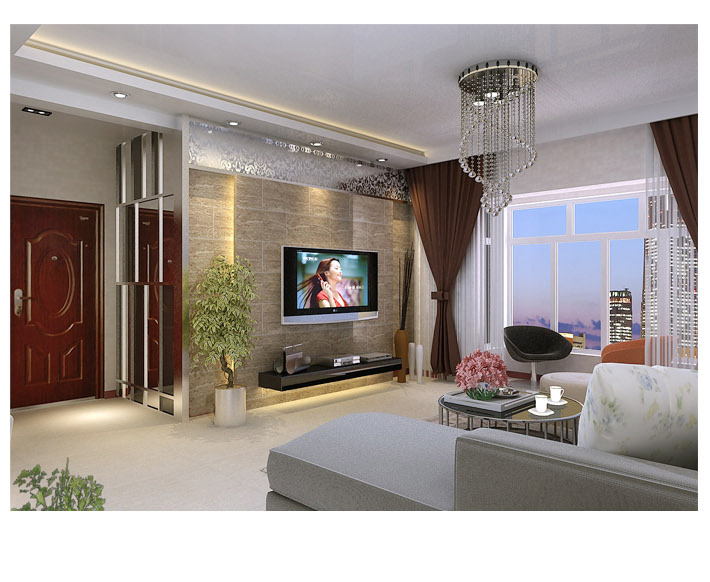 铭思\/电视背景墙石膏板造型墙\/收费标准336元