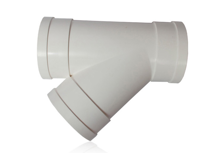 联塑 PVC排水管斜三通 50mm 75mm 110mm斜