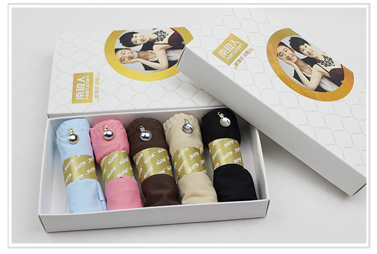 5条盒装 <em>南极人女士内裤</em> 性感冰丝<em>无痕</em>三角内