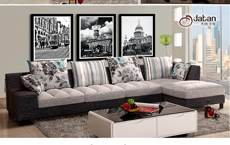 香港大班家具 布艺沙发 WG1304B在京东商城