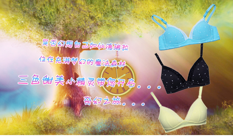 可娃衣小<em>三角杯少女</em>发育内衣 甜美蕾丝无钢圈