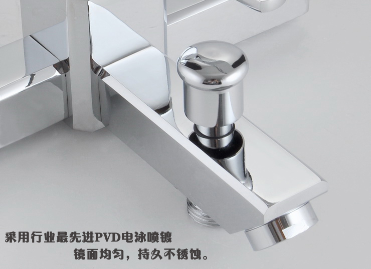 惠尔雅 全铜冷热浴缸龙头淋浴花洒水龙头三联