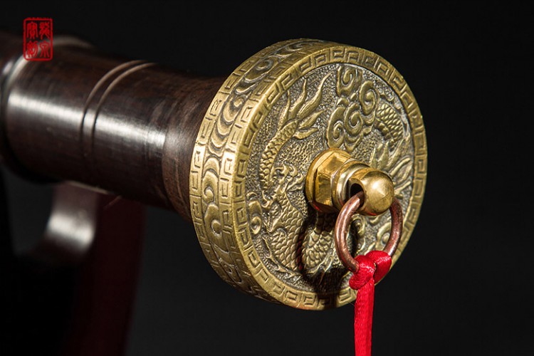 正品龙泉宝剑 张叶胜大师手工收藏品 百炼花纹