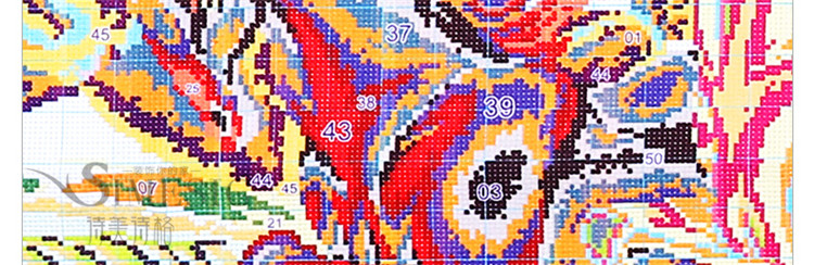 
                                        诗美诗格印花十字绣马到成功八骏图精准印花客厅大画八骏奔腾 300*102厘米 生态棉线                