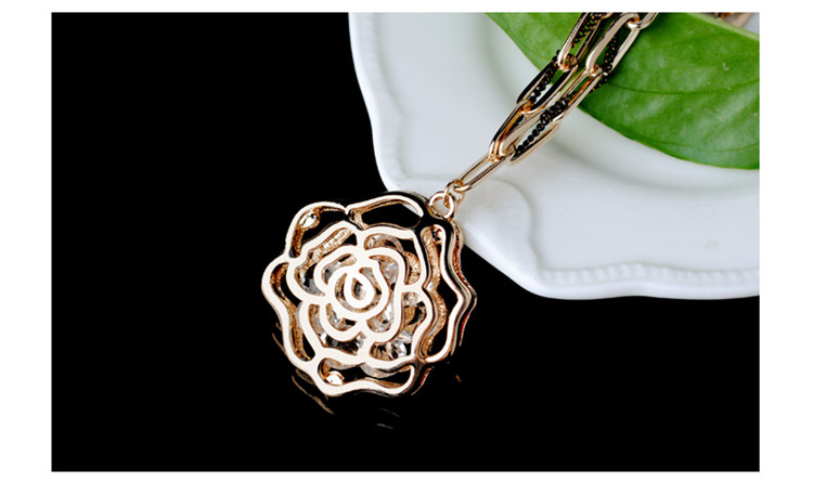 时尚饰品 玫瑰之恋 长款毛衣链 丈母娘礼物 送爱