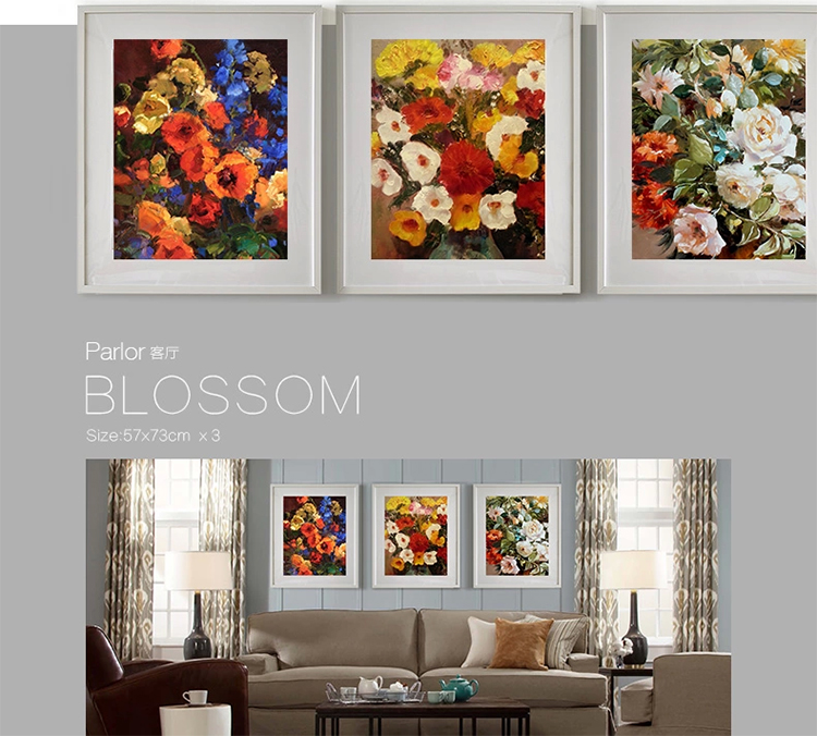 星川 家居饰品有框三联挂画沙发背景墙装饰画