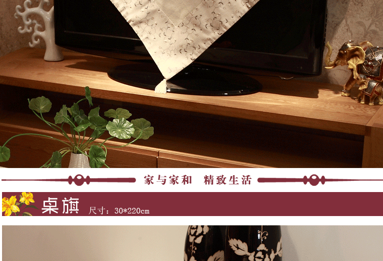 家与家和 棉麻绣花 欧式简约 餐桌布艺 麻灰色 135*135cm方桌布