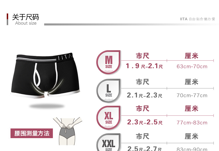 【2万顾客好评 <em>货到付款</em>】IITA<em>男士内裤</em>男士内