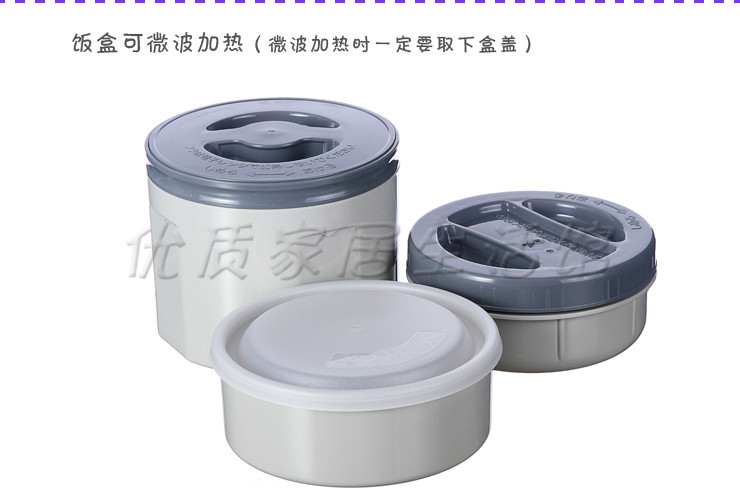TIGER虎牌真空不锈钢餐具套装保温饭盒便当盒LWU-B17C LWU-B17C-SE银灰色
