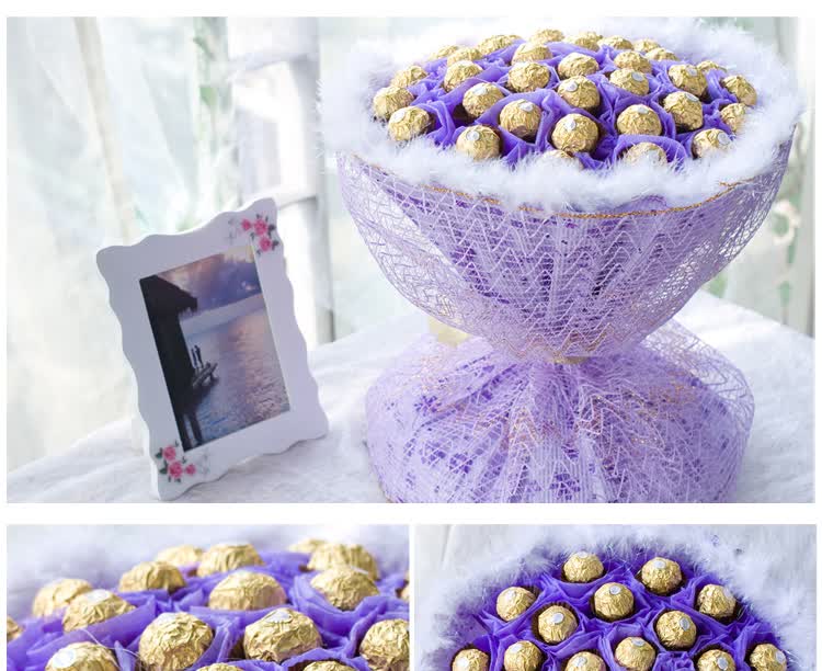 朵美Do More 创意正品费列罗<em>巧克力</em>花束<em>送女</em>