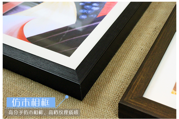 百易尚品有框画客厅家居装饰画餐厅卧室玄关挂画 情迷英伦H款 50*70咖啡色框