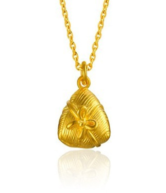 潮宏基欢乐粽宝宝黄金吊坠怎么样?京东商城的