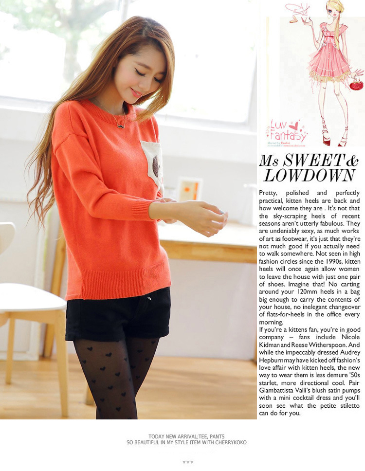 爱衣家族 学院风卡通小狗图案套头<em>毛衣</em>在<em>京东</em>