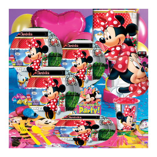 孩派HighParty生日派对用品/生日聚会用品/儿童生日用品/米妮Minnie6人基本装