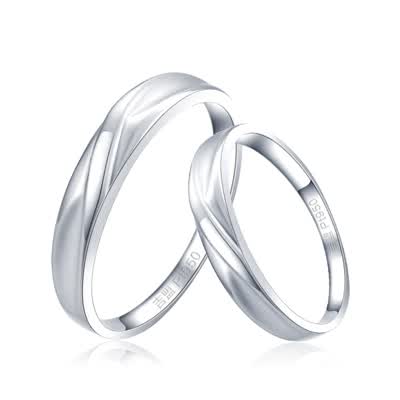 520<em>女生</em>礼物吉盟珠宝 铂金<em>戒指</em>/<em>结婚</em>戒情侣对