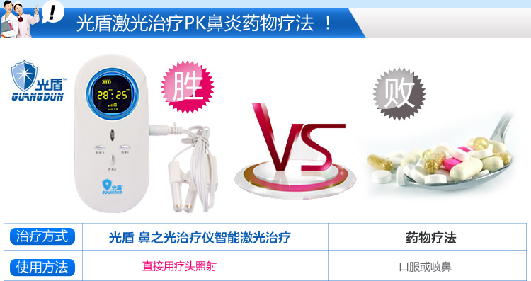 光盾智能激光鼻炎治疗仪 GD02-B新款鼻博士鼻