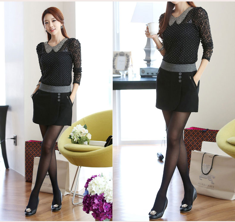 韩思菲 2013<em>新款</em>加厚打底<em>短裤裙</em> 秋<em>冬款</em>修身女