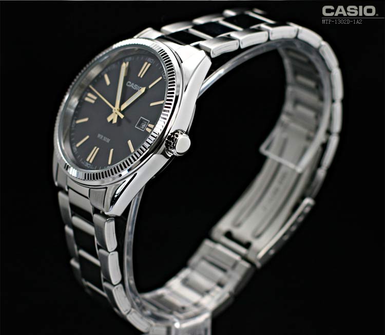 正品casio男式卡西欧手表 男士简约石英钢带男