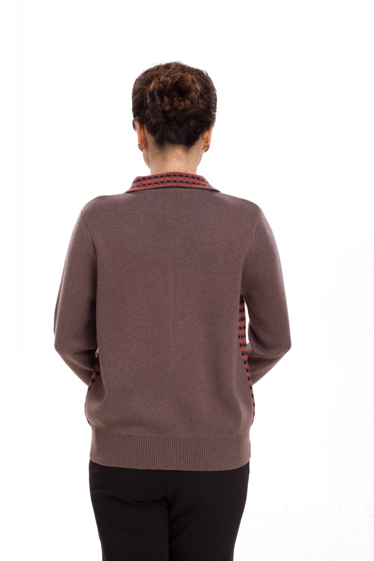 洛依诺 加厚正品羊绒衫新款时尚中<em>老年女式</em>羊