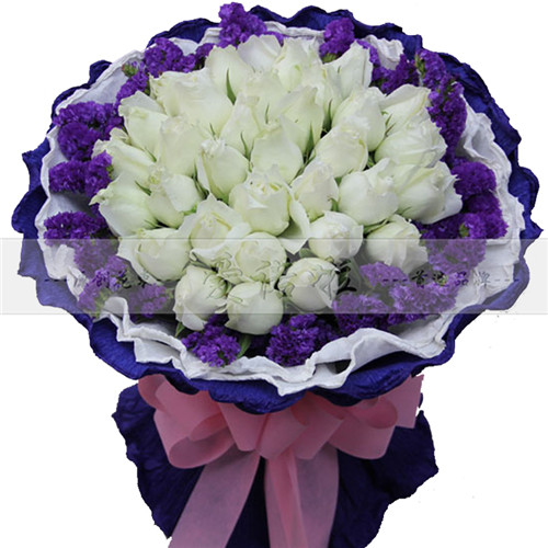 生日礼物<em>送女朋友</em>老婆女生鲜花快递速递 <em>白玫</em>