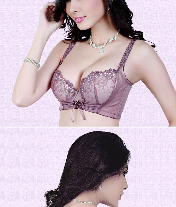 本命年红色<em>文胸</em>套装女 加厚聚拢<em>胸罩小胸</em>MM纯