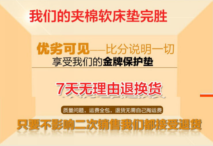 卡缦家纺 塌塌米软床垫子 单人双人 塌塌米薄型软床垫(花色随机) 180cm*200cm