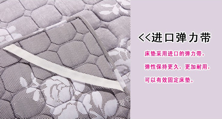 卡缦家纺 塌塌米软床垫子 单人双人 塌塌米薄型软床垫(花色随机) 180cm*200cm