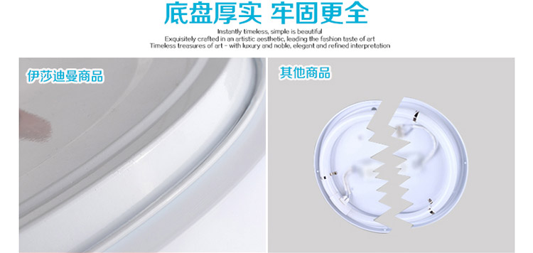 
                                                                                ESDIMANLED吸顶灯现代简约卧室灯餐厅灯具客厅灯饰2254 直径40cmLED白光24w                