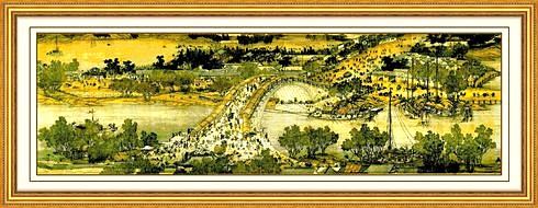 
                                        世轩十字绣 精准印花客厅挂画清明上河图中国古典挂画十字绣收藏珍品 6米精准印花棉线                