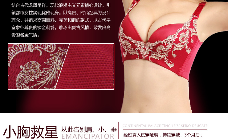 贝蒂莎尔 龙凤呈祥<em>新婚</em>本命年必备红色<em>文胸罩</em>
