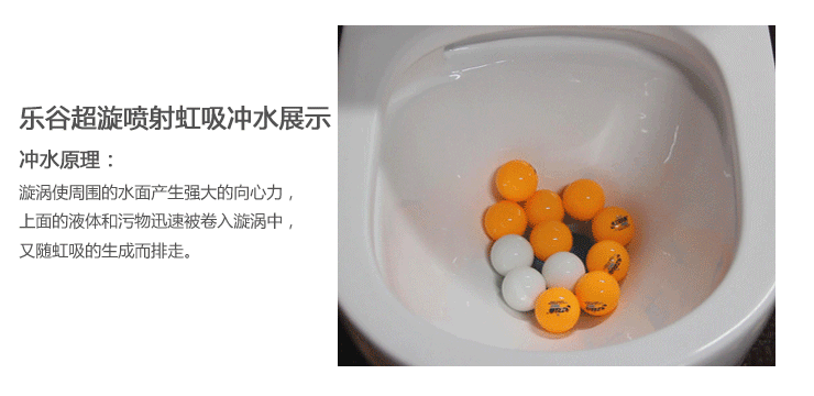 乐谷卫浴(logoo)超漩喷射虹吸式马桶节水静音座便器lg