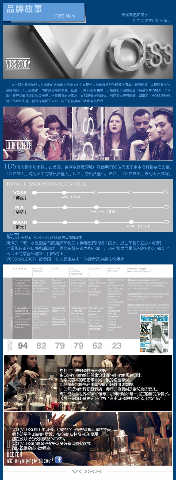 VOSS挪威芙絲天然無氣礦泉水(玻璃瓶) 375ml瓶 進口 礦泉水