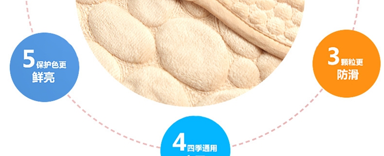 木子花开 秋冬季短毛绒全棉欧式鹅卵石沙发垫坐垫沙发套罩沙发巾绗缝布艺坐垫飘窗垫沙发垫 浅咖啡短毛绒鹅卵石 110*180cm